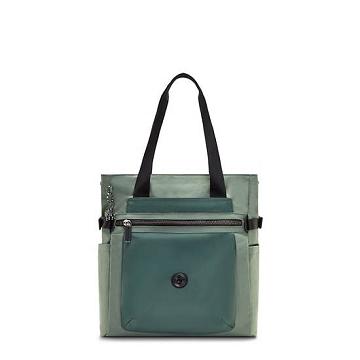 Kipling Faiza 15" Tote Bag Laptoptassen Groen | België 1919EB